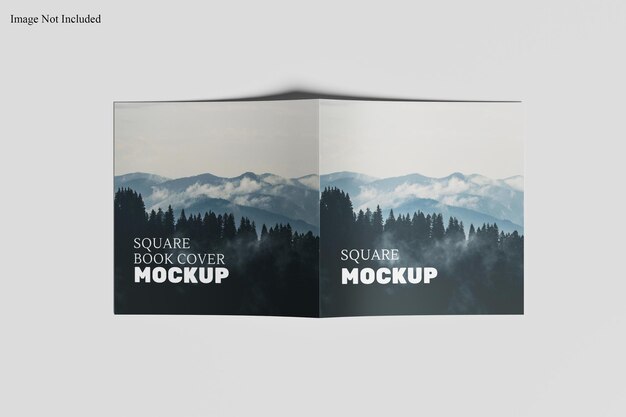 Mockup di rivista quadrata