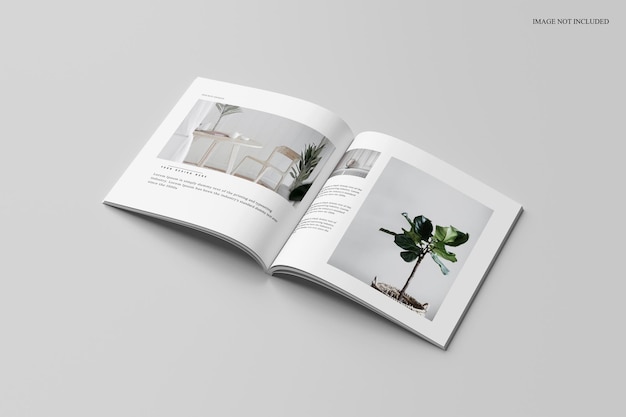 Square magazine mockup