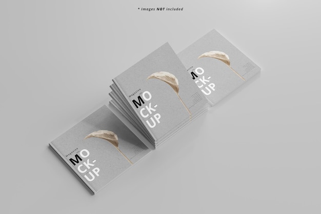 Square Magazines Mockup