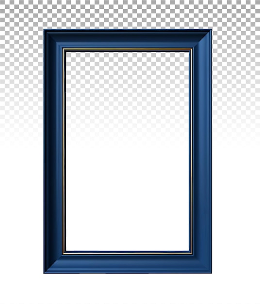 PSD square perfection cut out frame on a transparent canvas