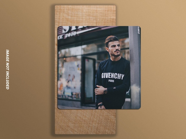 Square photo mockup