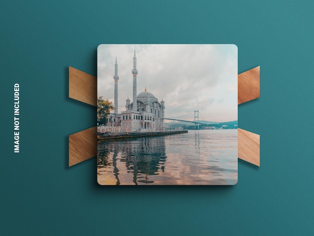 Square photo mockup