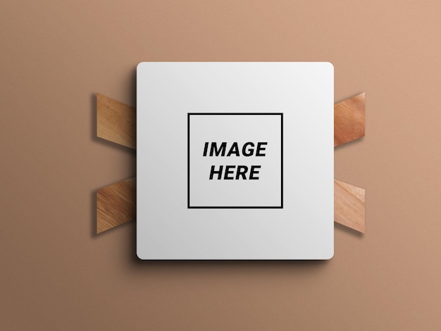 Square photo mockup