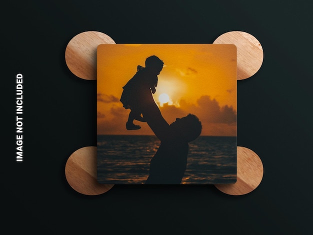 Square photo mockup