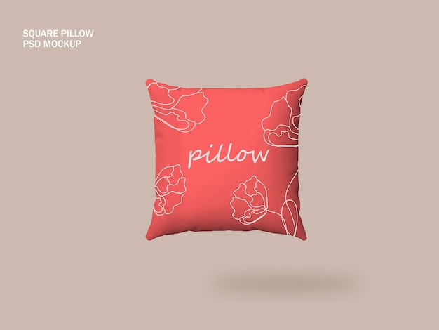 Square pillow mock-up