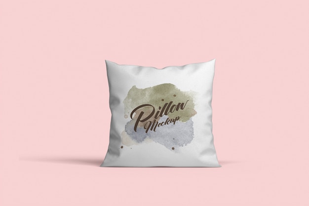 PSD square pillow mockup