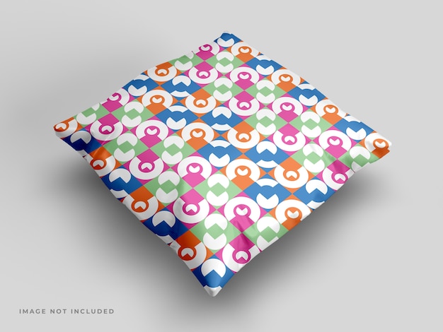 Square pillow mockup