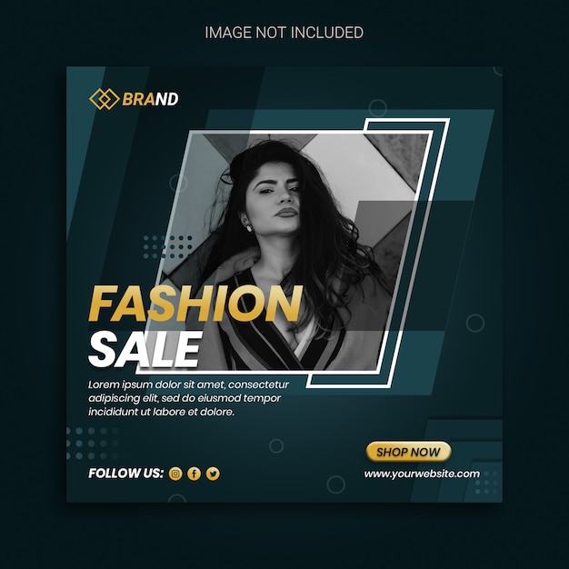 Square post for fashion sale promotion