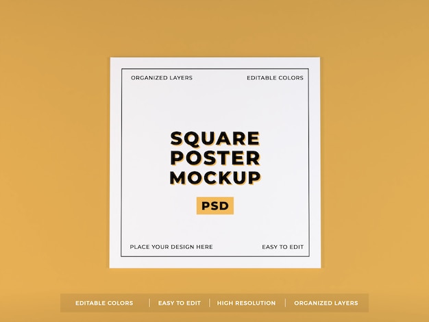 Square poster template