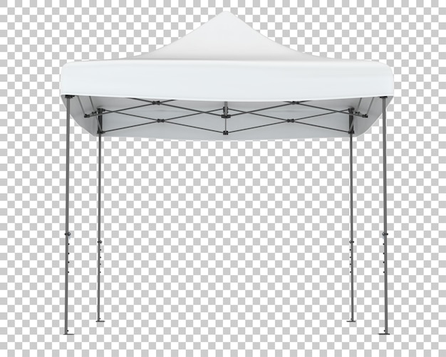 square promotion tent on transparent background 3d rendering illustration