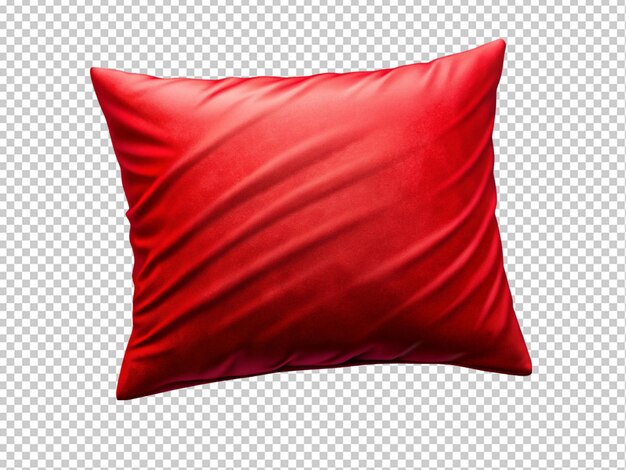 Square red throw pillow