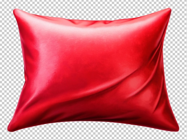 PSD square red throw pillow