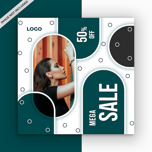 Square sale banner for instagram