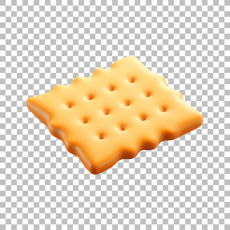 PSD スクエア・ソルト・クレイカー 3d アイコン 輝くミニマル・エモジ・スタイル 孤立したpngオブジェクト