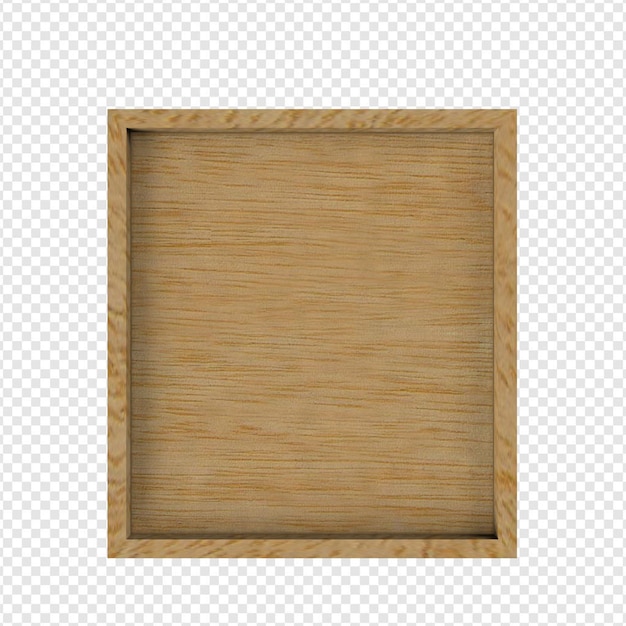 Square wooden frame