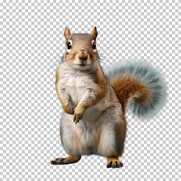 Squirrel isolated on transparent background