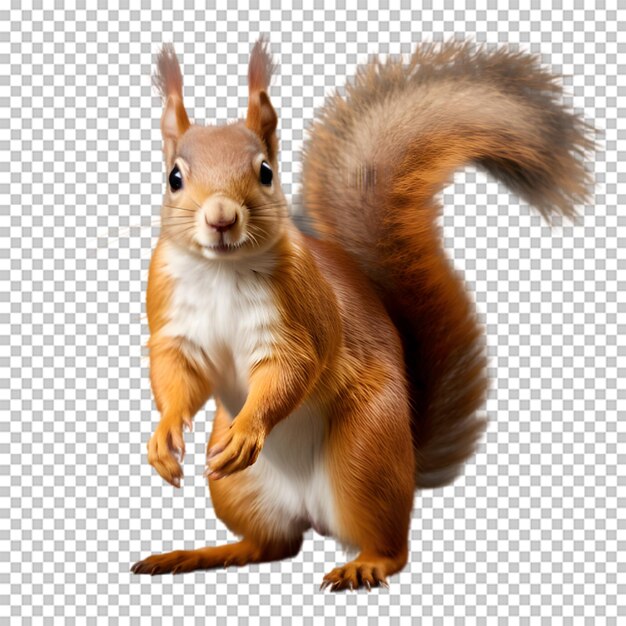 Squirrel isolated on transparent background