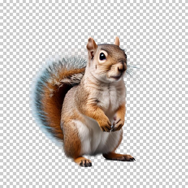 PSD scoiattolo isolato su sfondo trasparente