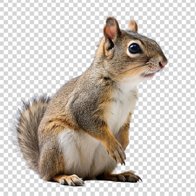 PSD squirrel on a transparent background