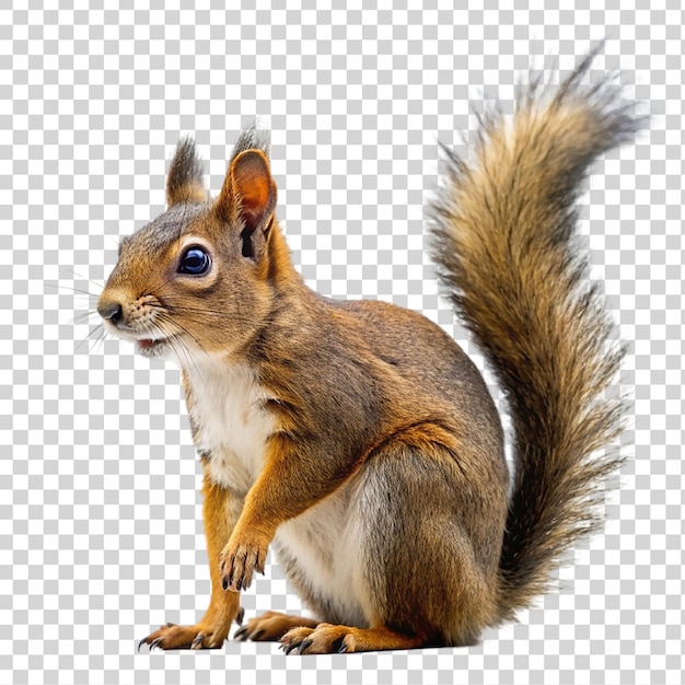 PSD squirrel on a transparent background