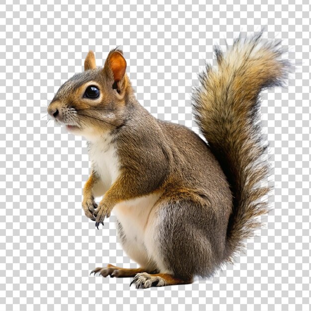 PSD squirrel on a transparent background