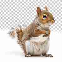 PSD a squirrel with a nut on its back