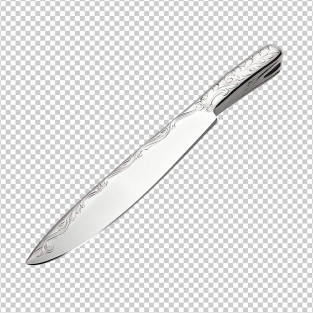 PSD srebrny straight razor png