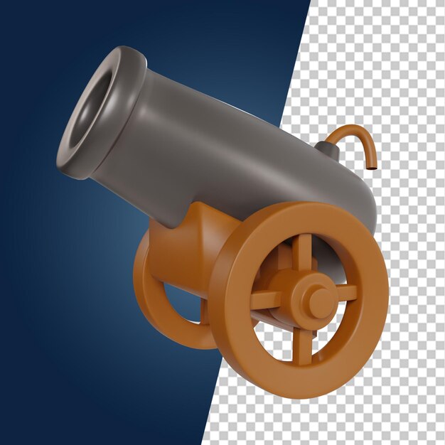 PSD Średniowieczna gra wojenna 3d ikona render clipart