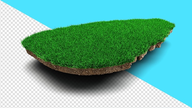 Карта шри-ланки трава и земля текстура карты цейлона 3d иллюстрация