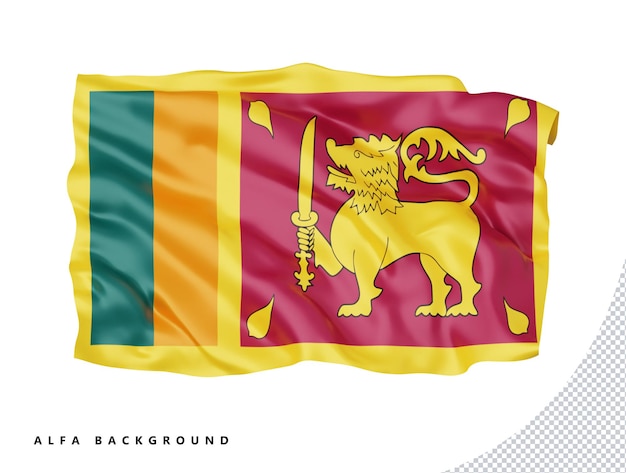 PSD srilanka vlag internationale nationale teken pictogram symbool