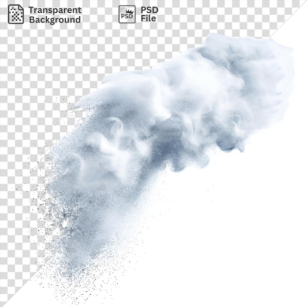 PSD Środowisko przezroczyste abstrakcyjne sprayy aerozolowe symbol wektorowy mgła izolowane tło