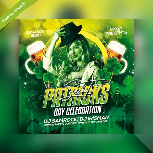 St. patrick's day flyer template