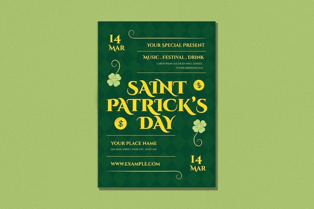 PSD st patrick's day flyer