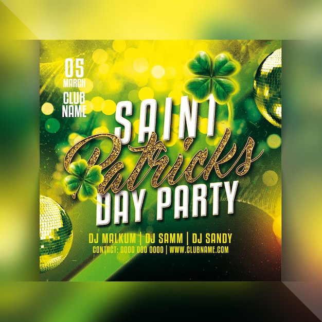 PSD st. patrick's day flyer