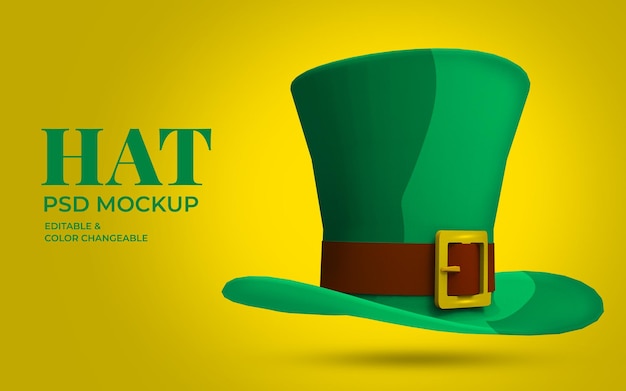 St patrick s day hat mockup