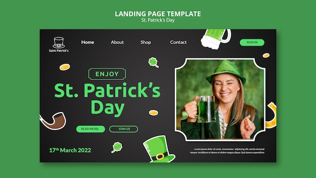 St. patrick's day landing page