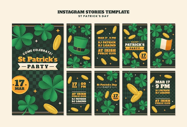 PSD st. patrick's day sjabloon ontwerp