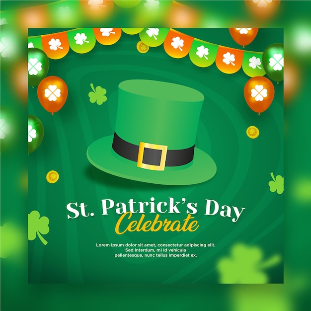 St Patrick's Day Social Media Banner