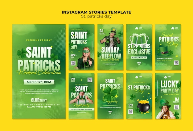 PSD design del modello del giorno di san patrizio