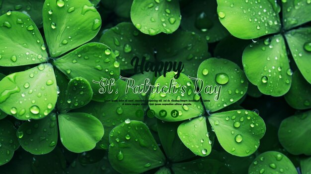 PSD st. patrick's day viering sociale media banner ontwerp sjabloon.