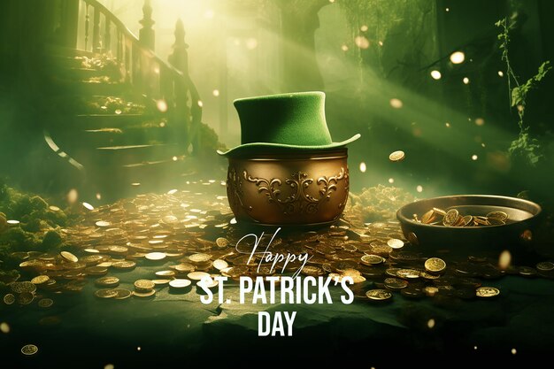 PSD st patricks day background