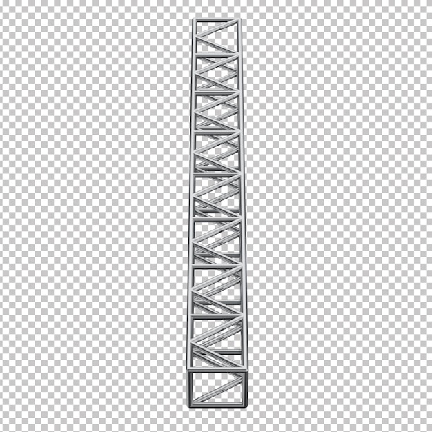 PSD staal truss balk naadloze structuur 3d metaal structuur 3d render van metaal staal structuur industrie