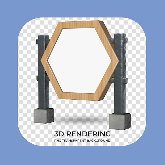 Staan voor productweergave 3d-rendering transparante achtergrond