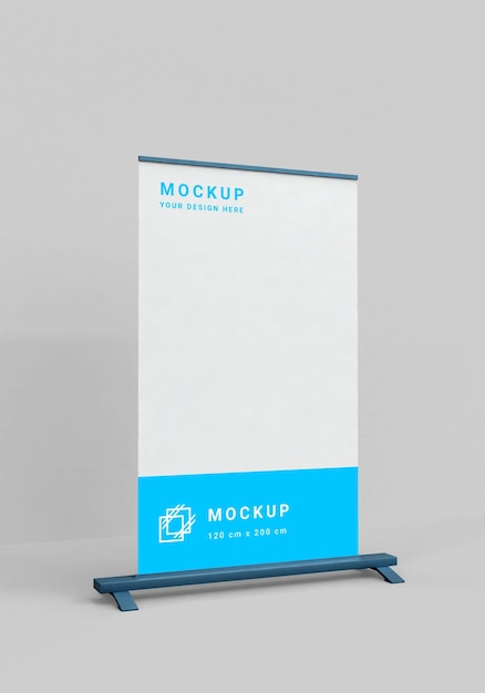 PSD staande banner mockup ontwerp