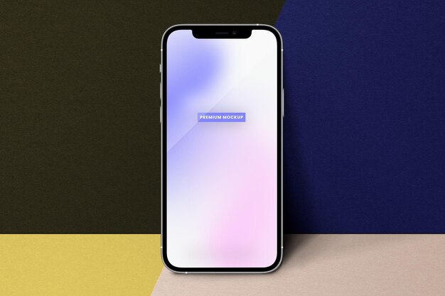 PSD staande smartphone mockup scène