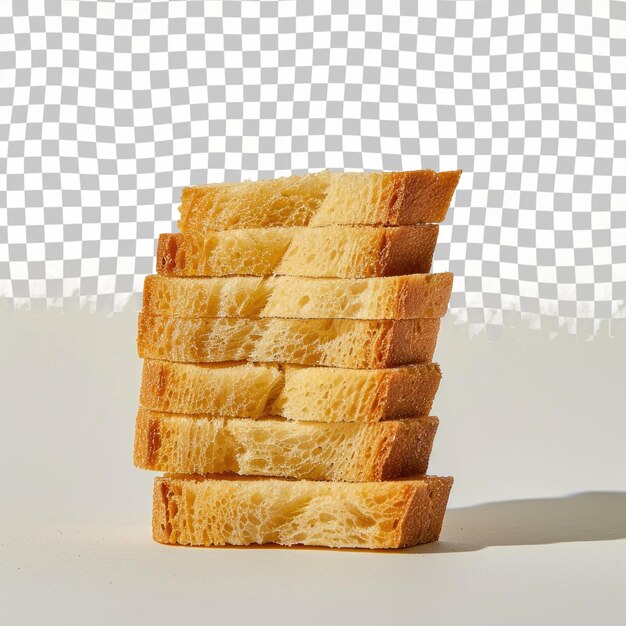 a stack of bread that has the number 3 on it