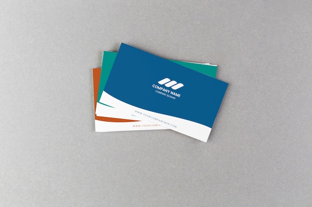 Stack on business cards