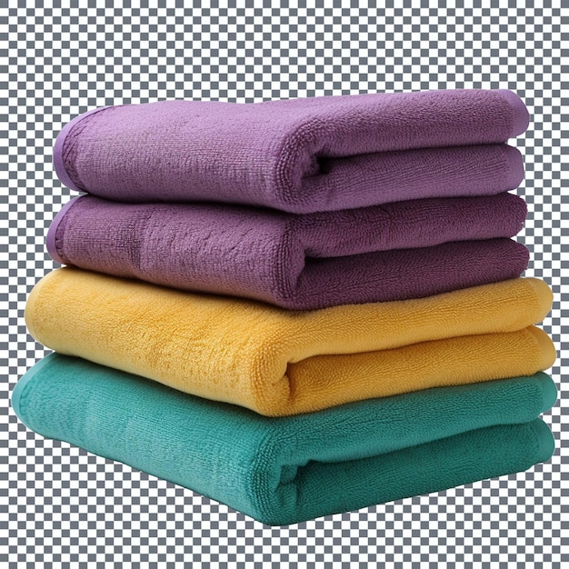 PSD stack of colorful towels