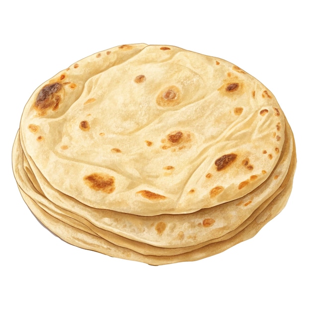 stack of freshly baked tortillas