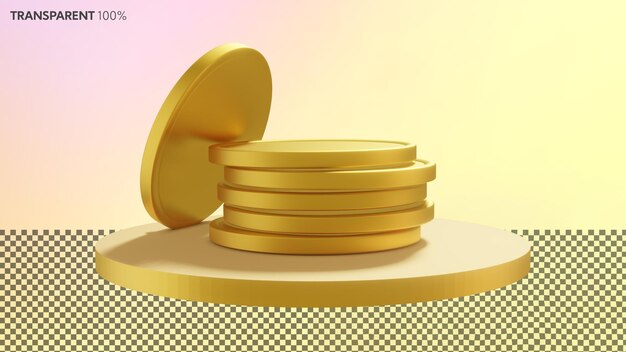 Stack of gold coin